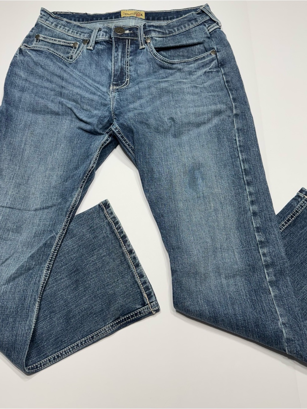 Wrangler Men's Medium Blue Straight-Leg Jeans